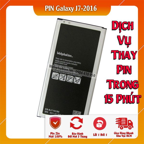 Pin Webphukien cho Samsung Galaxy J7 2016 (SM-J710) Việt Nam - 3300mAh 
